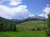 View of the Rocky Mountains close to Nederland