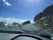 Look at this amazing highway, that let's you drive through snow-capped mountains
