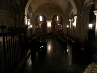 One of the chapels in the basement